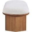 Meridian Furniture Wilshire Cream Boucle Fabric Bench