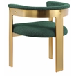 Meridian Furniture Romeo Green Boucle Fabric Dining Chair (Set of 2)