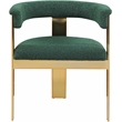 Meridian Furniture Romeo Green Boucle Fabric Dining Chair (Set of 2)