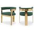 Meridian Furniture Romeo Green Boucle Fabric Dining Chair (Set of 2)