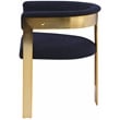 Meridian Furniture Romeo Navy Boucle Fabric Dining Chair (Set of 2)