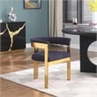 Meridian Furniture Romeo Navy Boucle Fabric Dining Chair (Set of 2)