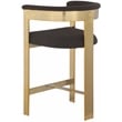 Meridian Furniture Romeo Brown Boucle Fabric Counter Stool (Set of 2)
