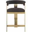 Meridian Furniture Romeo Brown Boucle Fabric Counter Stool (Set of 2)