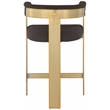Meridian Furniture Romeo Brown Boucle Fabric Counter Stool (Set of 2)