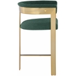Meridian Furniture Romeo Green Boucle Fabric Counter Stool (Set of 2)
