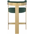 Meridian Furniture Romeo Green Boucle Fabric Counter Stool (Set of 2)