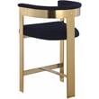 Meridian Furniture Romeo Navy Boucle Fabric Counter Stool (Set of 2)