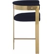 Meridian Furniture Romeo Navy Boucle Fabric Counter Stool (Set of 2)