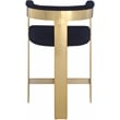 Meridian Furniture Romeo Navy Boucle Fabric Counter Stool (Set of 2)