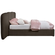 Meridian Furniture Shiloh Brown Boucle Fabric King Bed