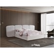 Meridian Furniture Shiloh Cream Boucle Fabric King Bed