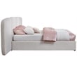 Meridian Furniture Shiloh Cream Boucle Fabric King Bed