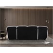 Meridian Furniture Shiloh Cream Boucle Fabric King Bed