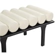 Meridian Furniture Landon Cream Vegan Leather Bench