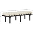 Meridian Furniture Landon Cream Vegan Leather Bench