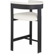 Meridian Furniture Romeo Cream Vegan Leather Counter Stool (Set of 2)