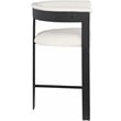 Meridian Furniture Romeo Cream Vegan Leather Counter Stool (Set of 2)