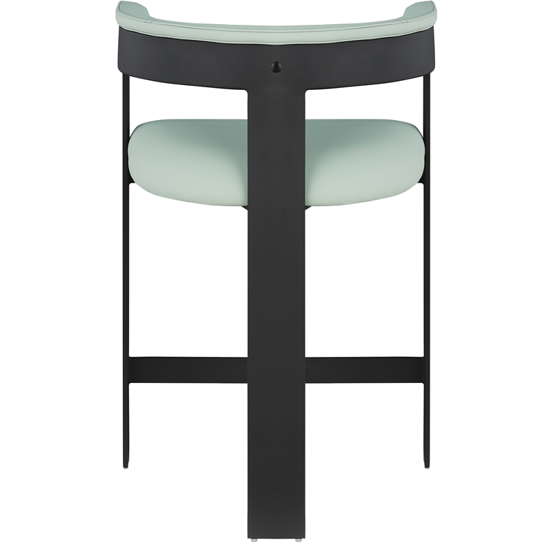 Meridian Furniture Romeo Mint Green Vegan Leather Counter Stool (Set of 2)