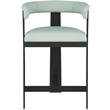 Meridian Furniture Romeo Mint Green Vegan Leather Counter Stool (Set of 2)