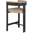 Meridian Furniture Romeo Tan Vegan Leather Counter Stool (Set of 2)