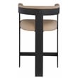 Meridian Furniture Romeo Tan Vegan Leather Counter Stool (Set of 2)