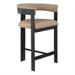 Meridian Furniture Romeo Tan Vegan Leather Counter Stool (Set of 2)