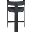 Meridian Furniture Romeo Black Boucle Fabric Counter Stool (Set of 2)