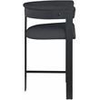 Meridian Furniture Romeo Black Boucle Fabric Counter Stool (Set of 2)