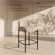Meridian Furniture Burton Beige Chenille Fabric Stool (Set of 2)