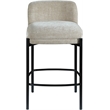 Meridian Furniture Burton Beige Chenille Fabric Stool (Set of 2)