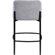 Meridian Furniture Burton Grey Chenille Fabric Stool (Set of 2)
