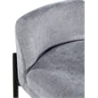 Meridian Furniture Burton Grey Chenille Fabric Stool (Set of 2)