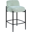 Meridian Furniture Burton Mint Chenille Fabric Stool (Set of 2)