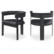 Meridian Furniture Romeo Black Vegan Leather Dining Chair (Set of 2)