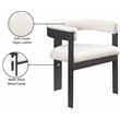 Meridian Furniture Romeo Cream Vegan Leather Dining Chair (Set of 2)