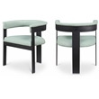 Meridian Furniture Romeo Mint Green Vegan Leather Dining Chair (Set of 2)