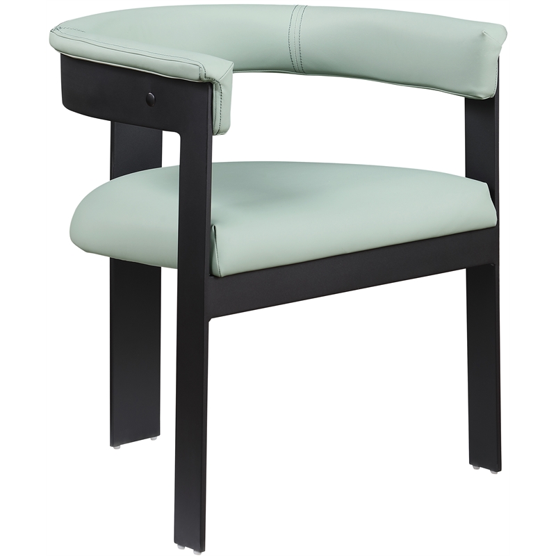 Meridian Furniture Romeo Mint Green Vegan Leather Dining Chair (Set of 2)