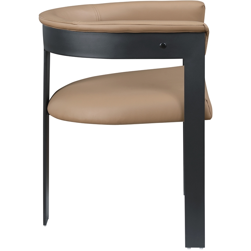 Meridian Furniture Romeo Tan Vegan Leather Dining Chair (Set of 2)