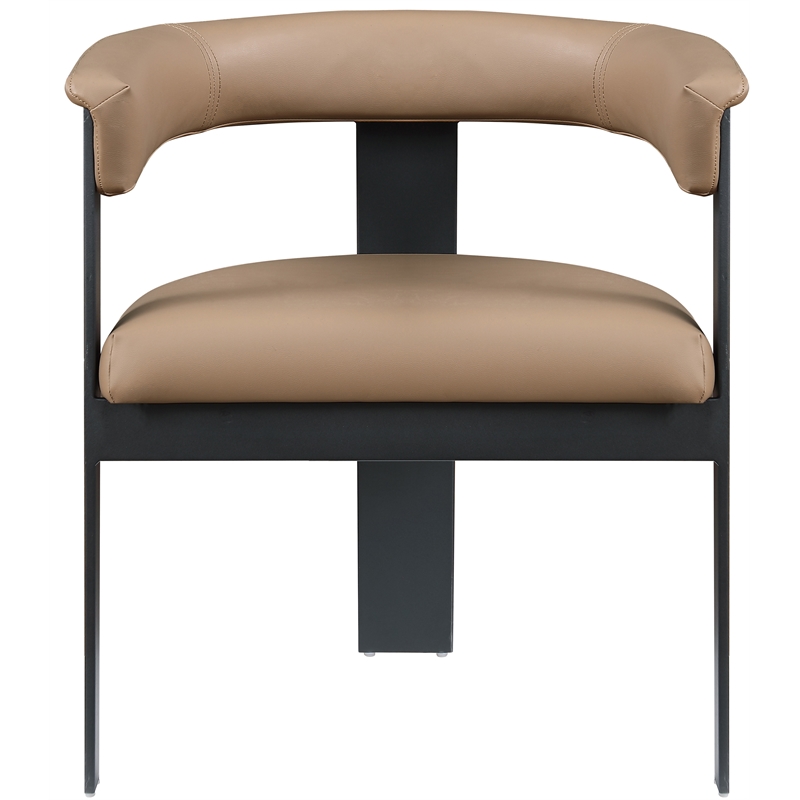 Meridian Furniture Romeo Tan Vegan Leather Dining Chair (Set of 2)