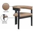Meridian Furniture Romeo Tan Vegan Leather Dining Chair (Set of 2)