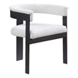 Meridian Furniture Romeo Cream Boucle Fabric Dining Chair (Set of 2)