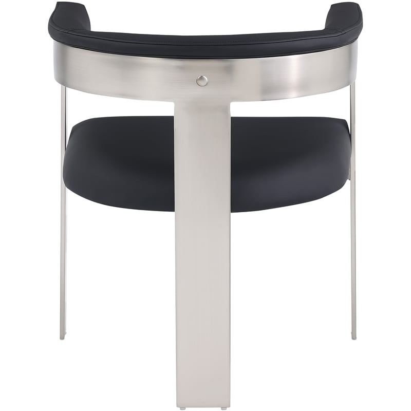 Meridian Furniture Romeo Black Vegan Leather Dining Chair (Set of 2)