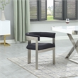 Meridian Furniture Romeo Black Vegan Leather Dining Chair (Set of 2)