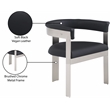 Meridian Furniture Romeo Black Vegan Leather Dining Chair (Set of 2)
