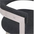 Meridian Furniture Romeo Black Boucle Fabric Dining Chair (Set of 2)