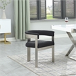 Meridian Furniture Romeo Black Boucle Fabric Dining Chair (Set of 2)