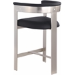 Meridian Furniture Romeo Black Vegan Leather Counter Stool (Set of 2)