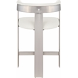 Meridian Furniture Romeo Cream Vegan Leather Counter Stool (Set of 2)
