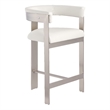 Meridian Furniture Romeo Cream Vegan Leather Counter Stool (Set of 2)